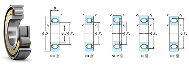 径向圆柱滚子轴承图纸