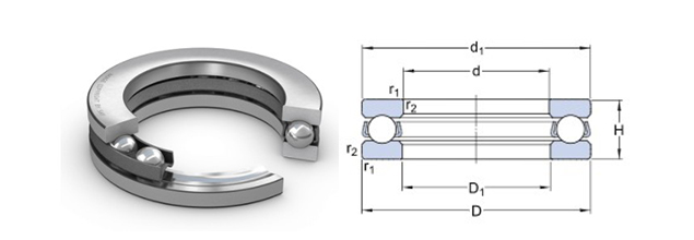 推力球轴承图纸